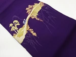 塩瀬旅人風景模様名古屋帯